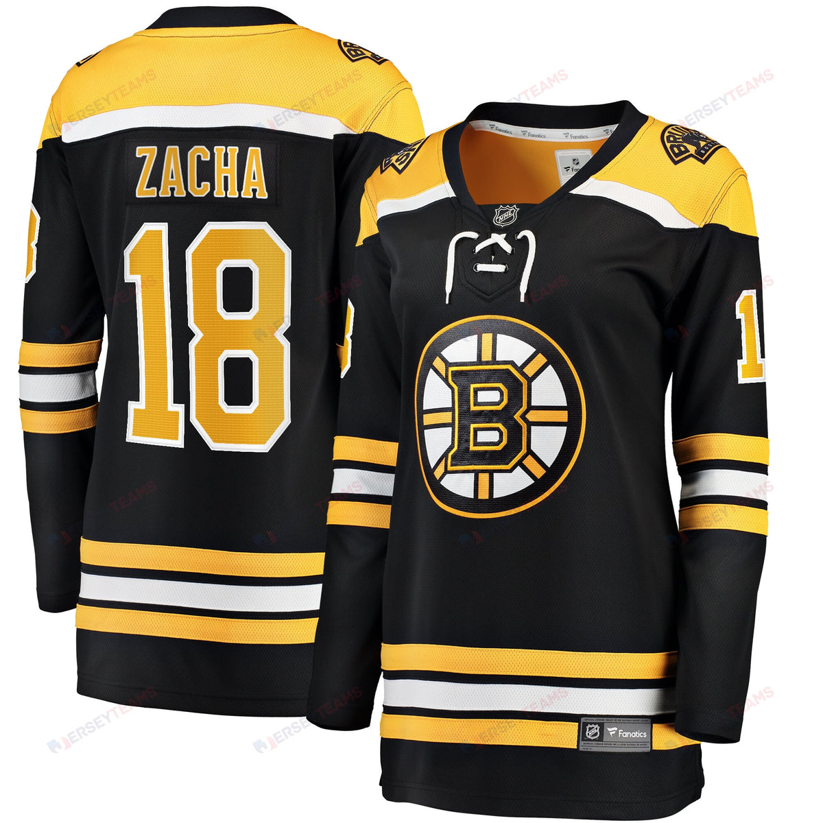 Pavel Zacha 18 Boston Bruins Home Breakaway Jersey - Women, Black