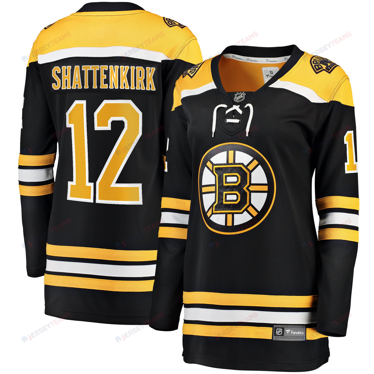 Kevin Shattenkirk 12 Boston Bruins Home Breakaway Jersey - Women, Black
