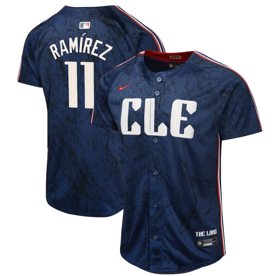Jose Ramirez 11 Cleveland Guardians 2024 City Connect Limited YOUTH Jersey - Navy