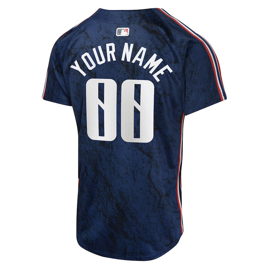 Cleveland Guardians 2024 City Connect Limited YOUTH Custom Jersey - Navy