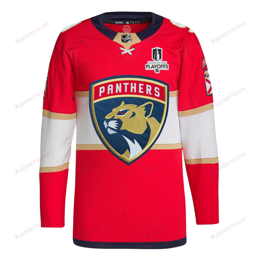 Sam Bennett 9 Florida Panthers 2024 NHL Playoffs Patch Home Jersey - Men, Red
