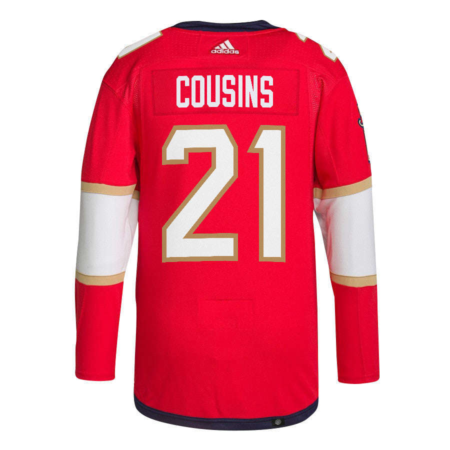 Nick Cousins 21 Florida Panthers 2024 NHL Playoffs Patch Home Jersey - Men, Red