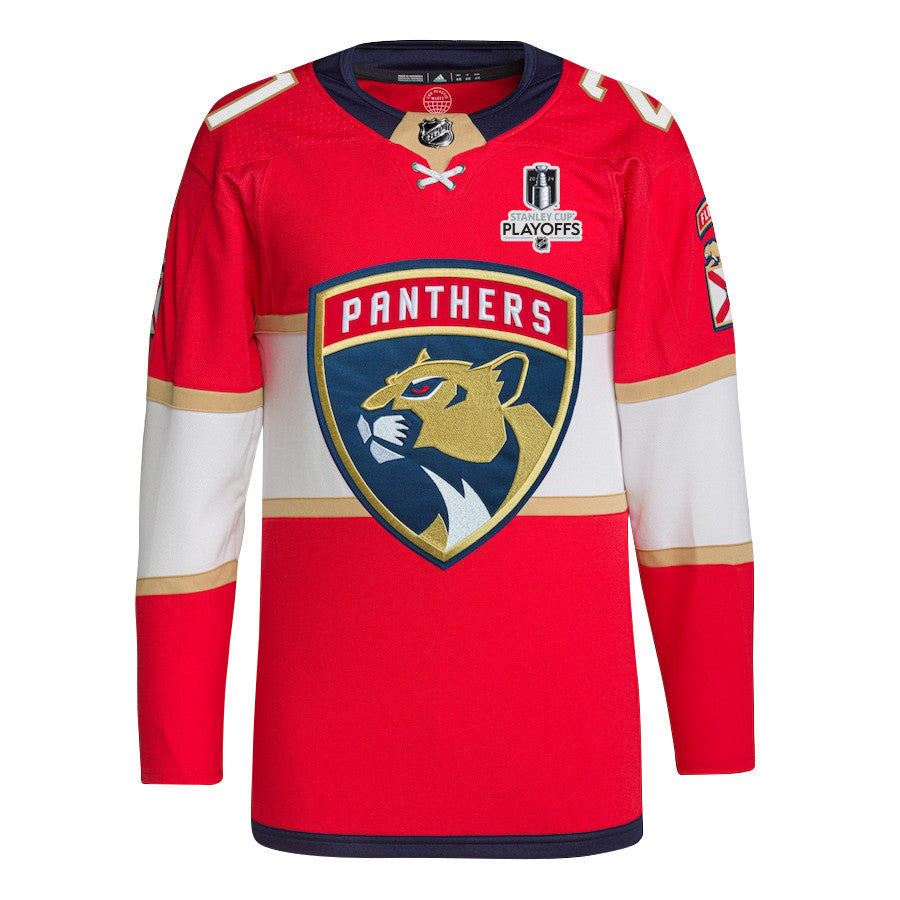 Nick Cousins 21 Florida Panthers 2024 NHL Playoffs Patch Home Jersey - Men, Red
