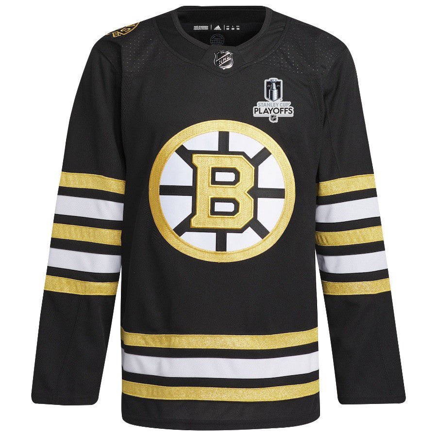 Boston Bruins 2024 NHL Playoffs Patch Home Jersey - Men, Black