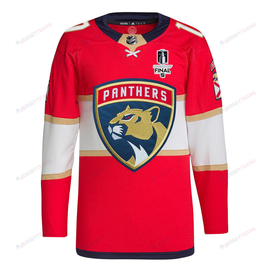 Evan Rodrigues 17 Florida Panthers 2024 STANLEY CUP Final Home Breakaway Jersey - Men, Red