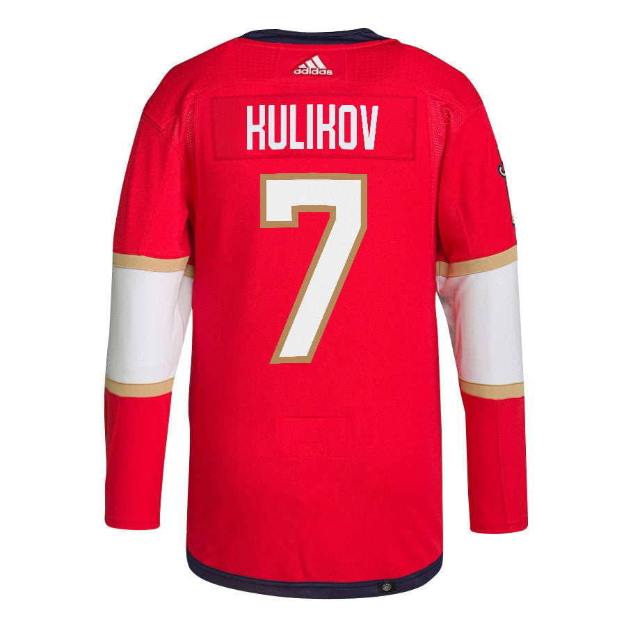 Dmitry Kulikov 7 Florida Panthers 2024 STANLEY CUP Final Home Breakaway Jersey - Men, Red