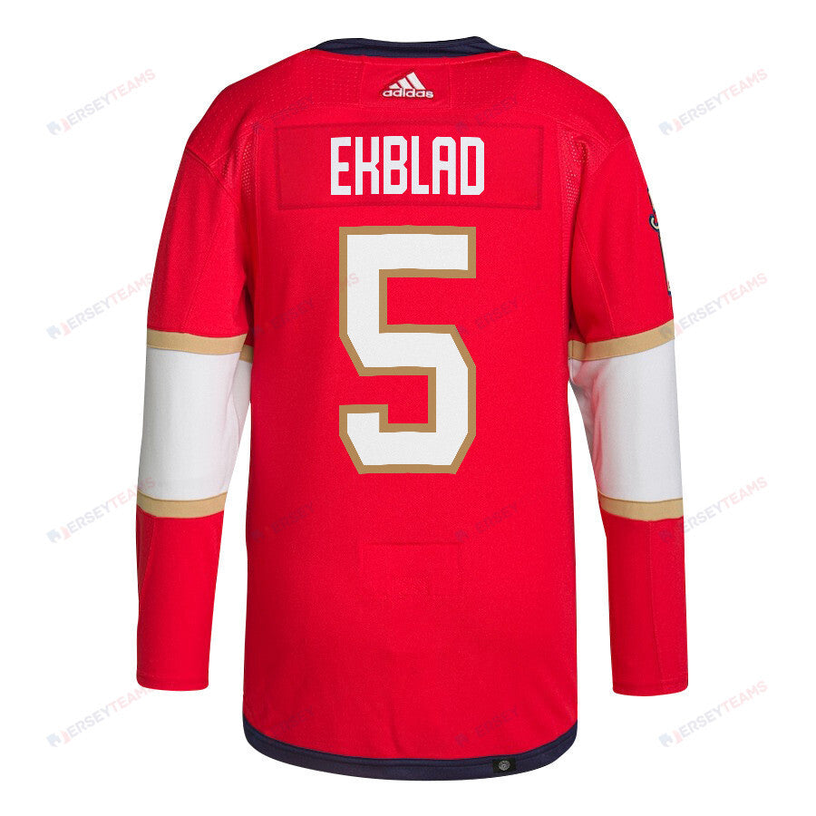 Aaron Ekblad 5 Florida Panthers 2024 STANLEY CUP Final Home Breakaway Jersey - Men, Red