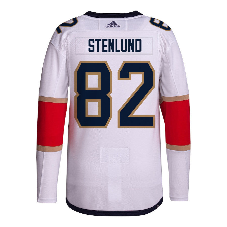 Kevin Stenlund 82 Florida Panthers 2024 STANLEY CUP Final Away Breakaway Jersey - Men, White