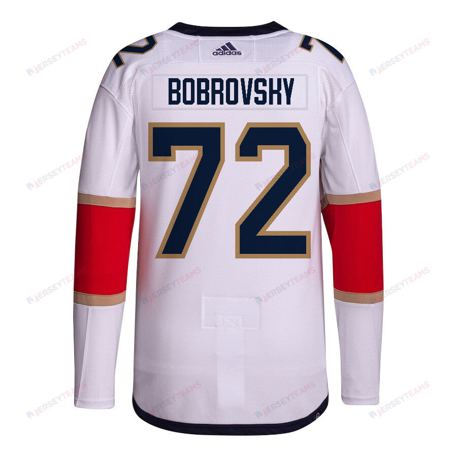 Sergei Bobrovsky 72 Florida Panthers 2024 STANLEY CUP Final Away Breakaway Jersey - Men, White