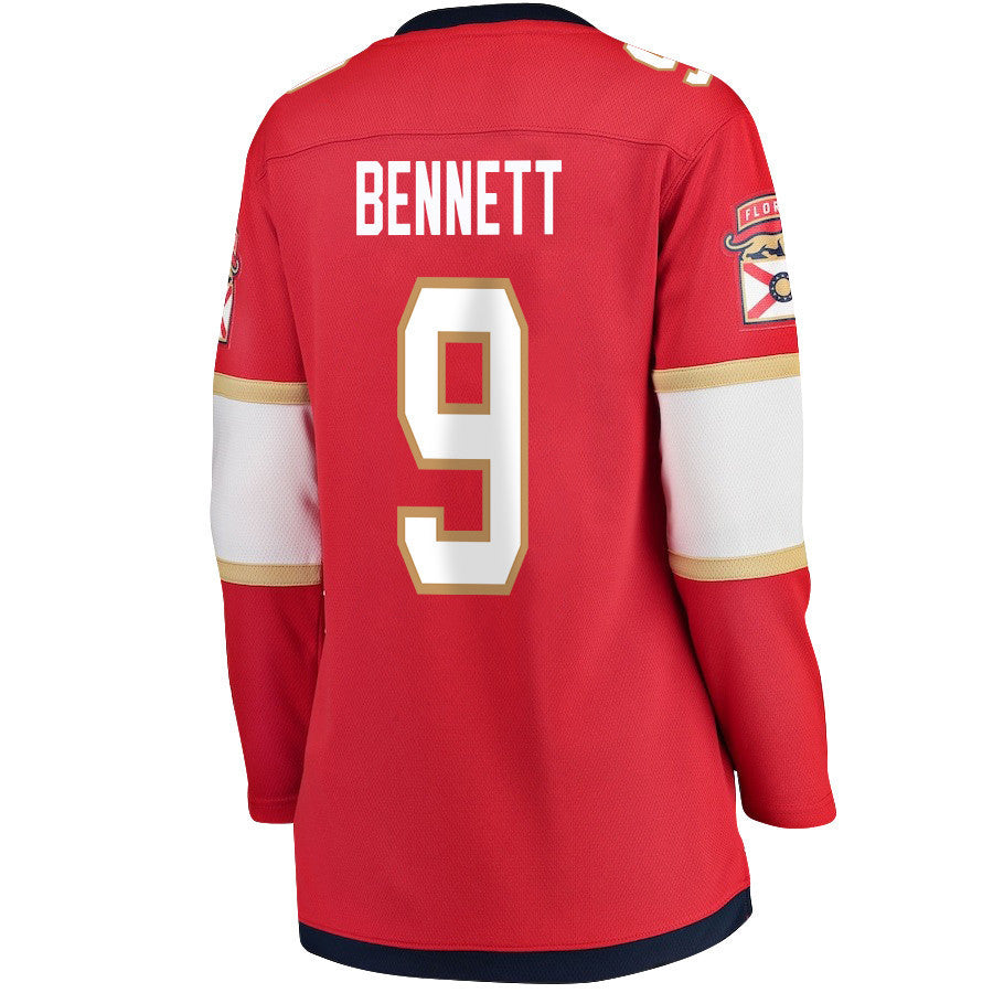Sam Bennett 9 Florida Panthers 2024 STANLEY CUP Final Women's Home Breakaway Jersey - Red