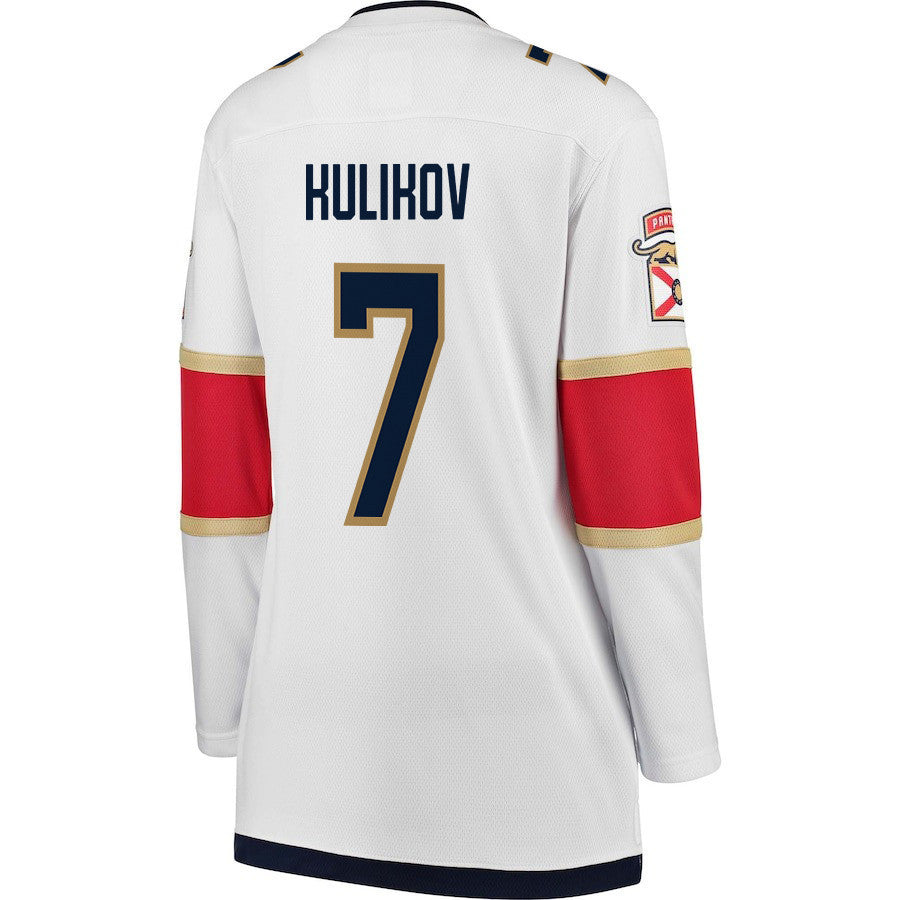 Gustav Forsling 42 Florida Panthers 2024 STANLEY CUP Final Women's Away Breakaway Jersey - White