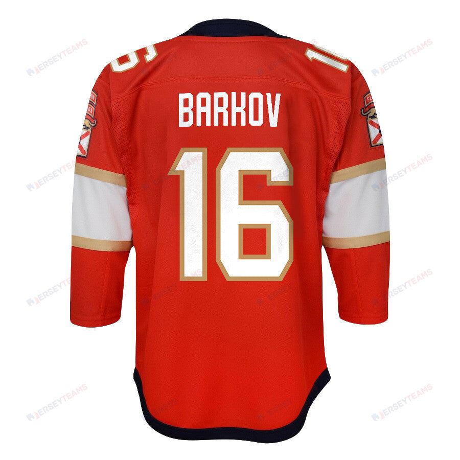 Aleksander Barkov 16 Florida Panthers 2024 STANLEY CUP Final Youth Home Breakaway Jersey - Red