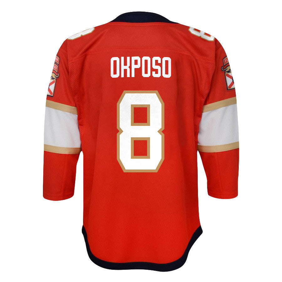Kyle Okposo 8 Florida Panthers 2024 STANLEY CUP Final Youth Home Breakaway Jersey - Red