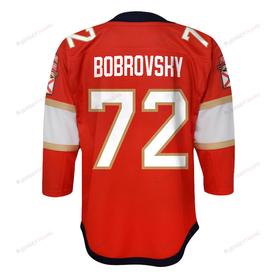 Sergei Bobrovsky 72 Florida Panthers 2024 STANLEY CUP Final Youth Home Breakaway Jersey - Red