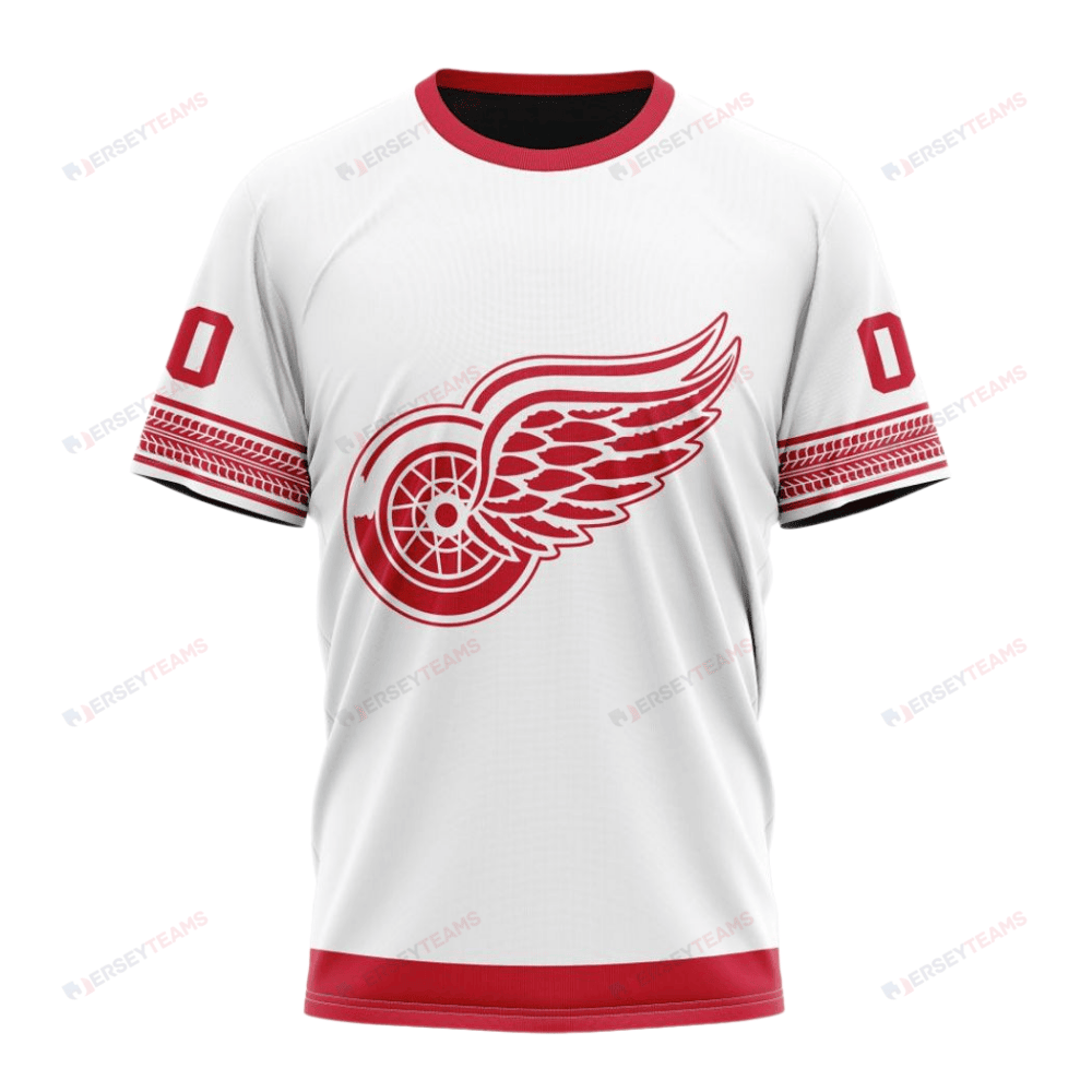 Detroit Red Wings Special Whiteout Custom AOP T-Shirt - White
