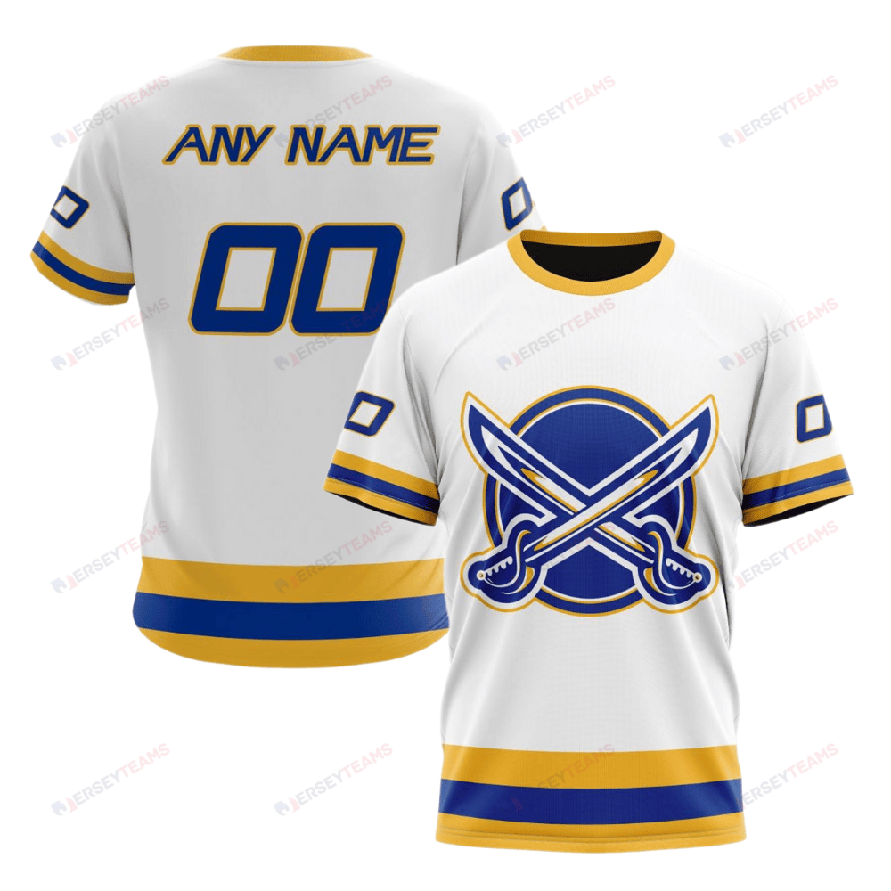 Buffalo Sabres Special Whiteout Custom AOP T-Shirt - White
