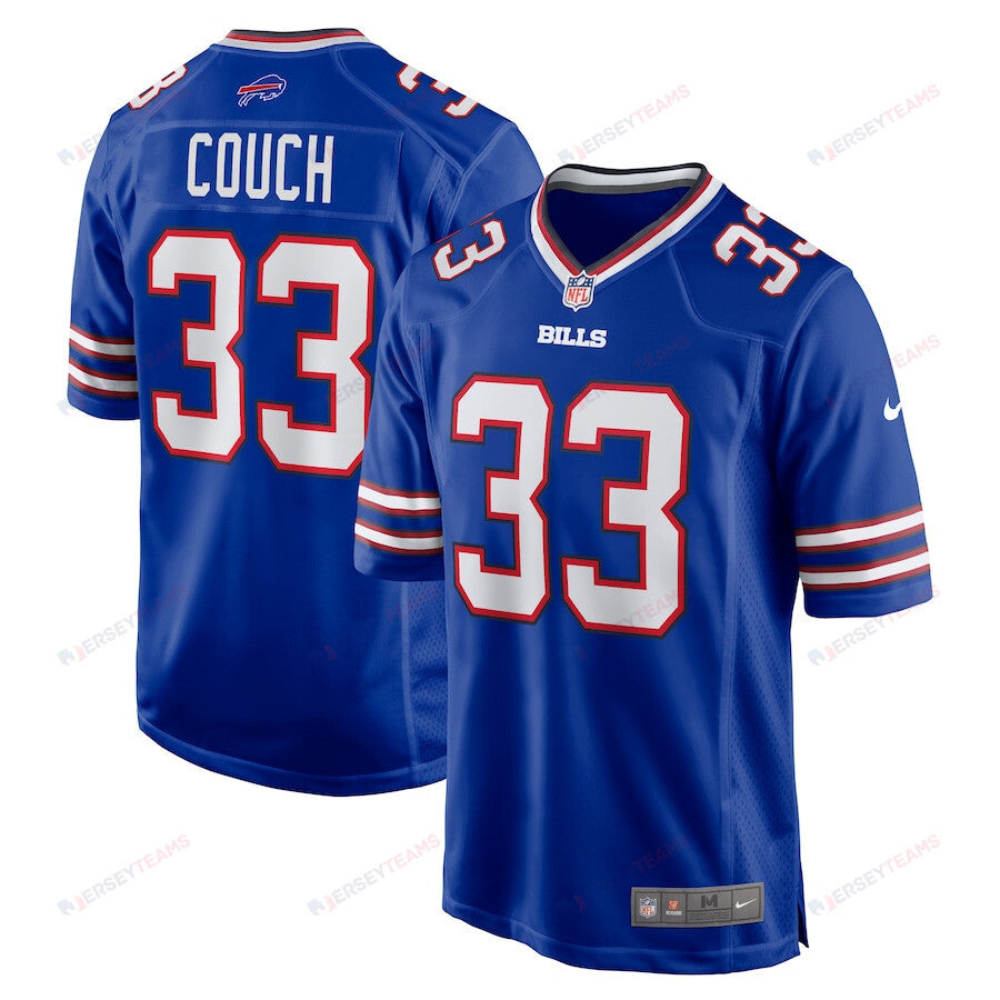 Te'Cory Couch 33 Buffalo Bills Game Men Jersey - Royal