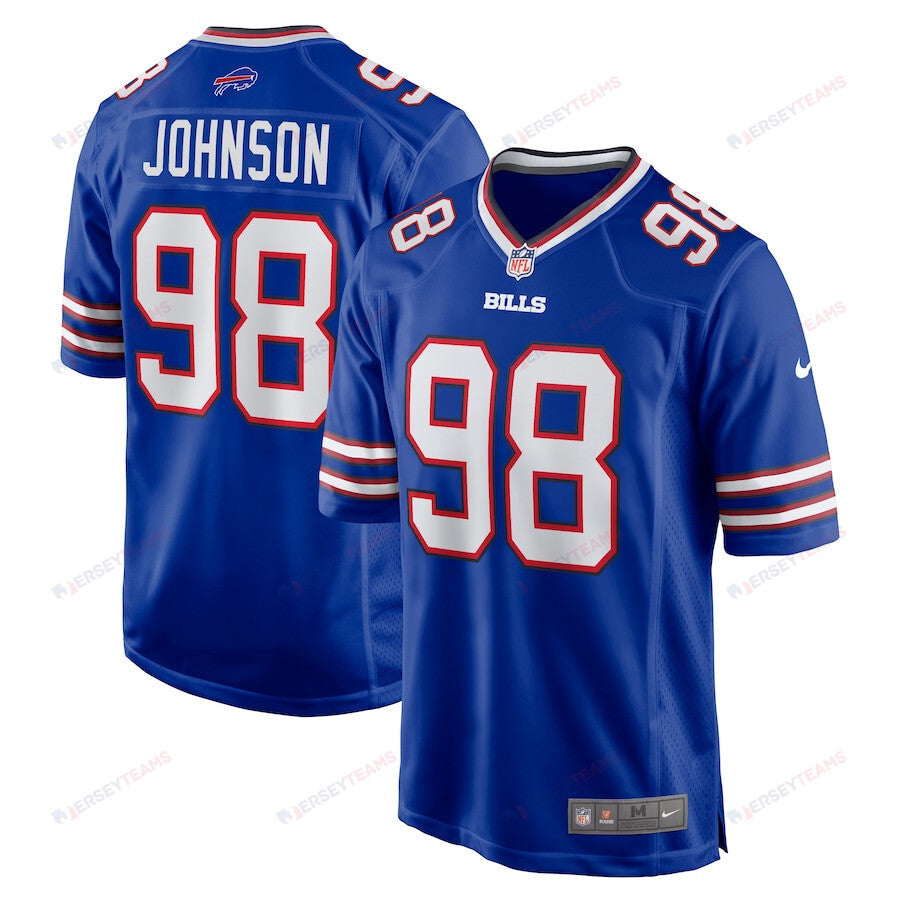 Austin Johnson 98 Buffalo Bills Game Men Jersey - Royal