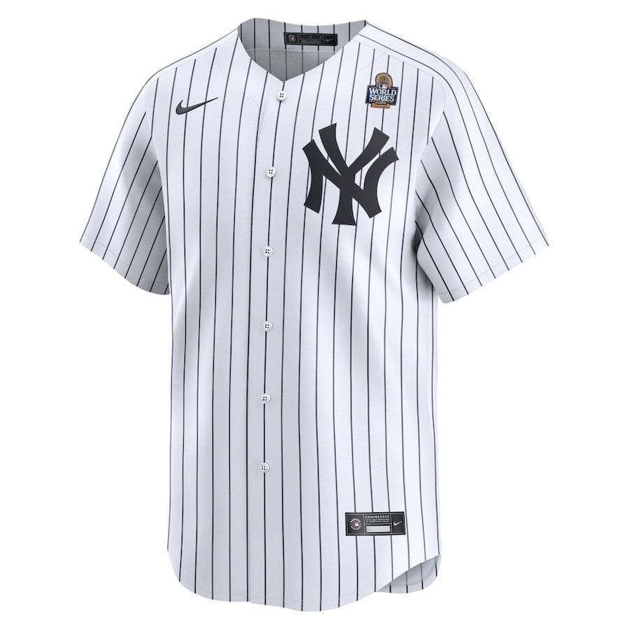 Aaron Judge 99 New York Yankees 2024 World Series Home Limited Men Jersey - White