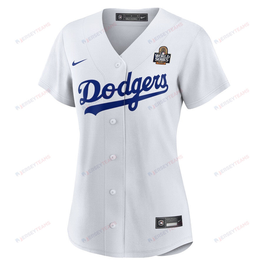 Los Angeles Dodgers Women's 2024 World Series Home Custom Jersey - White