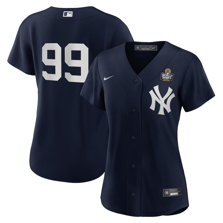 Aaron Judge 99 New York Yankees Women's 2024 World Series Player Jersey - Navy