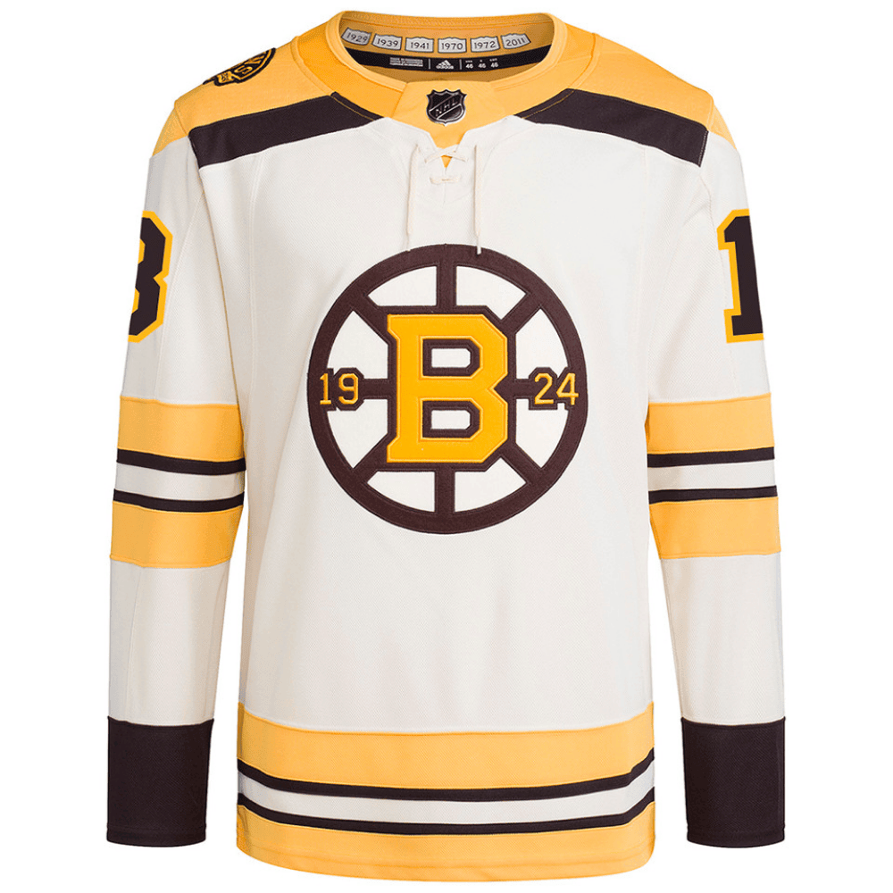 Charlie Coyle 13 Boston Bruins 100th Anniversary Primegreen Third Men Jersey - Cream