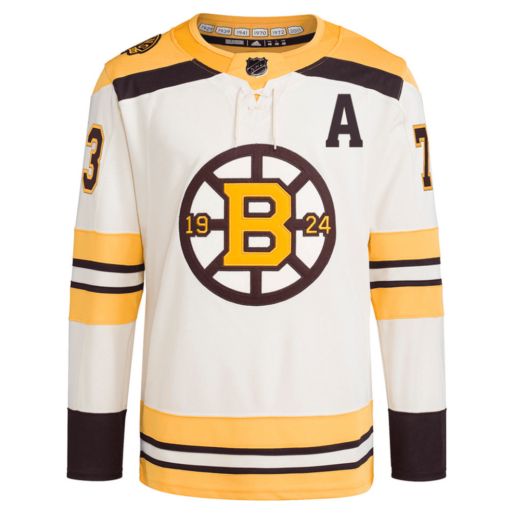 Charlie McAvoy 73 Boston Bruins 100th Anniversary Primegreen Third Men Jersey - Cream