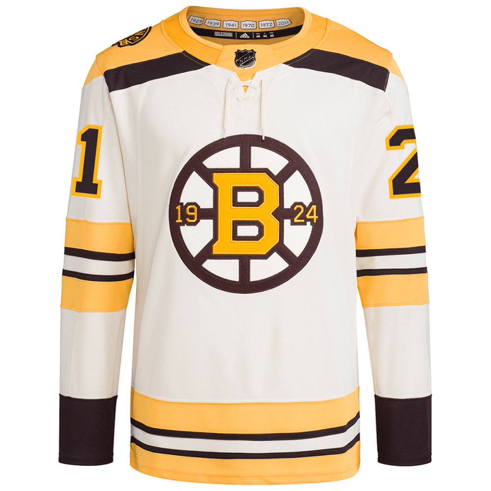 James van Riemsdyk 21 Boston Bruins 100th Anniversary Primegreen Third Men Jersey - Cream
