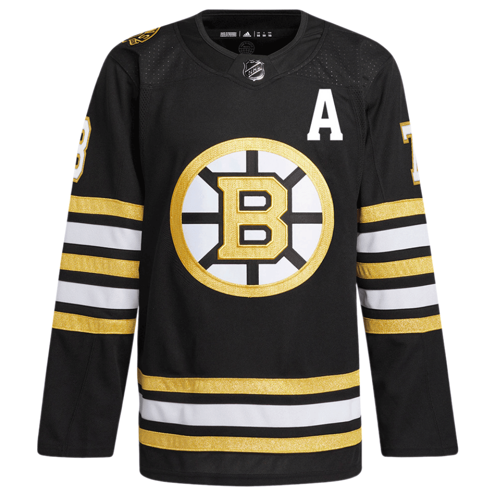 Charlie McAvoy 73 Boston Bruins 100th Anniversary Primegreen Home Men Jersey - Black