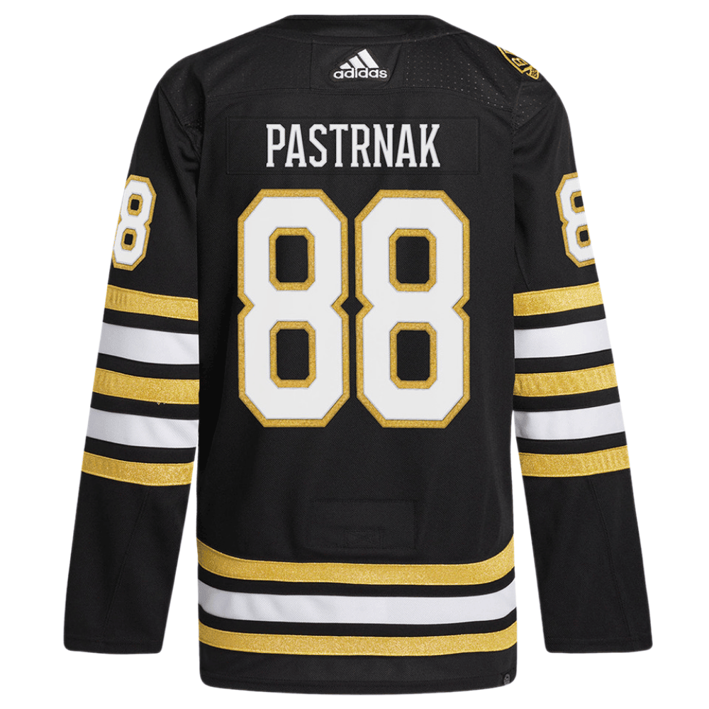 David Pastrňák 88 Boston Bruins 100th Anniversary Primegreen Home Men Jersey - Black