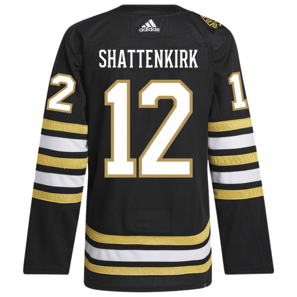 Kevin Shattenkirk 12 Boston Bruins 100th Anniversary Primegreen Home Men Jersey - Black