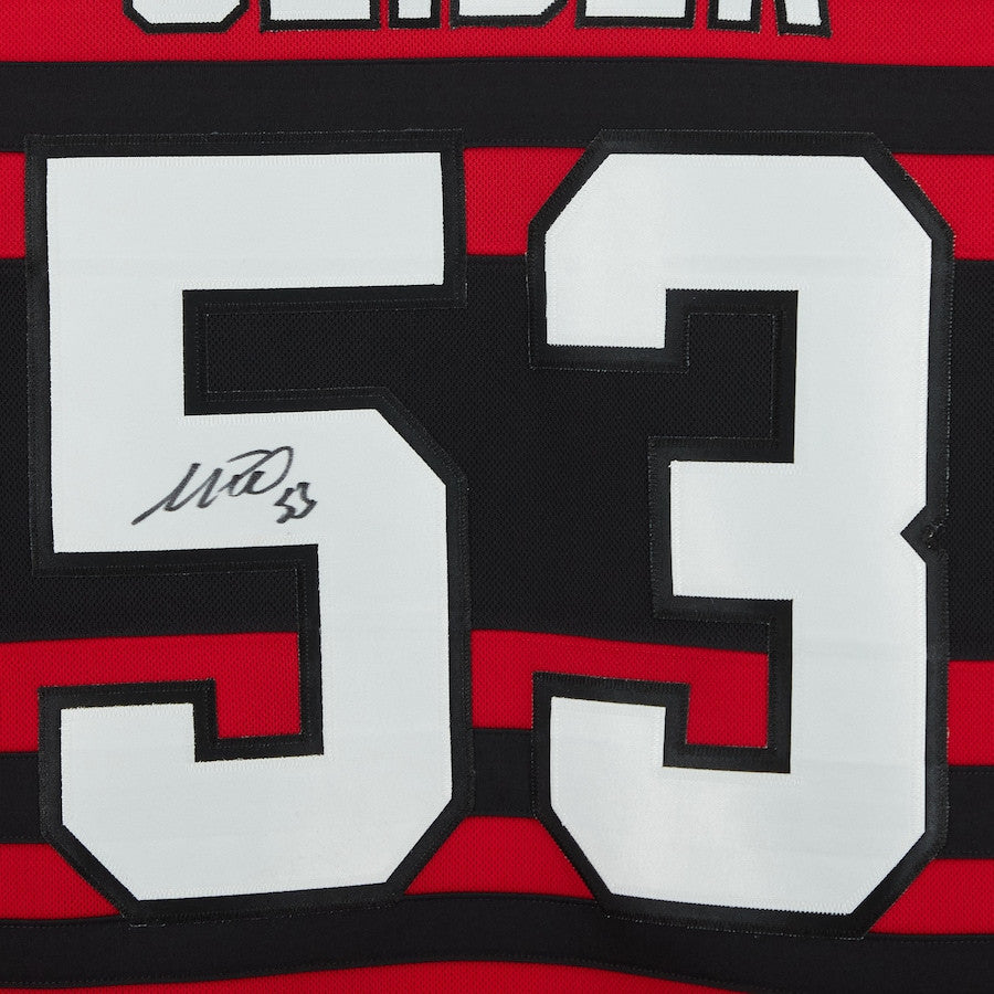 Moritz Seider 53 Signed Detroit Red Wings Autographed 2022/23 Reverse Retro Jersey - Red