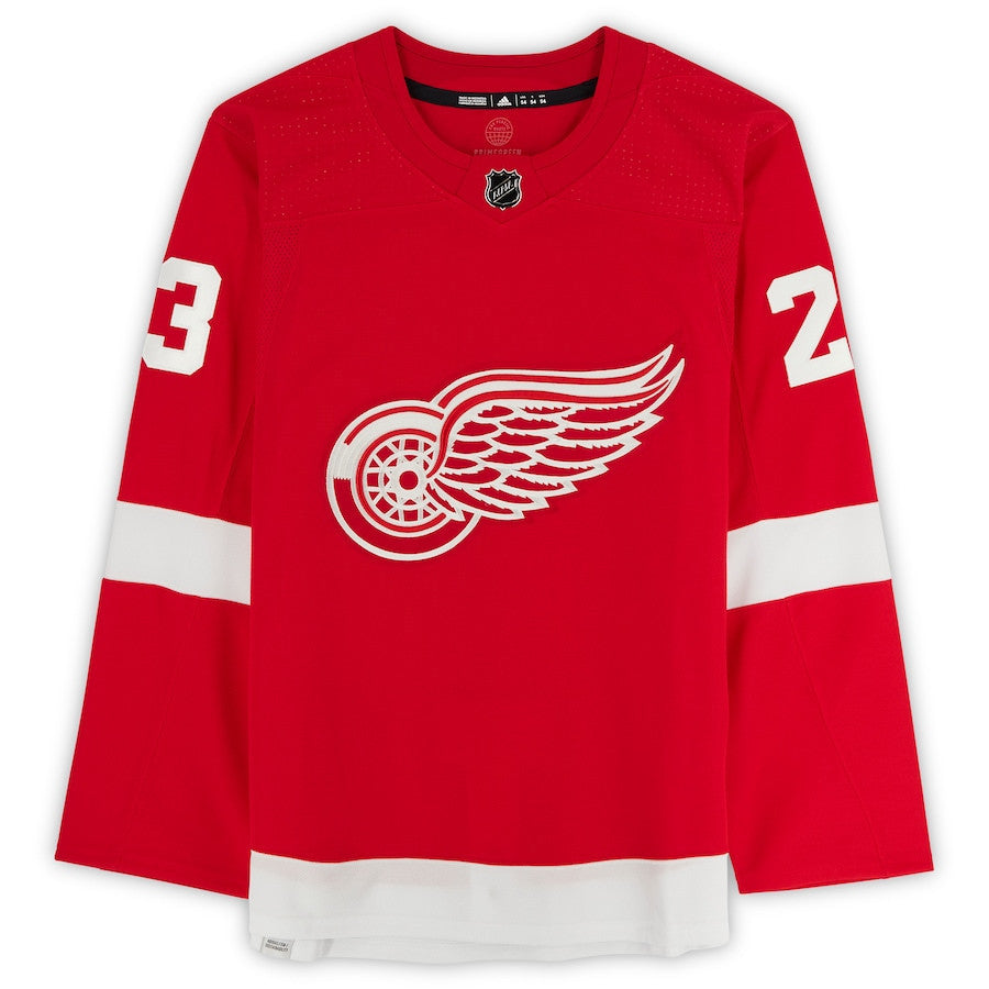 Lucas Raymond 23 Signed Detroit Red Wings Autographed Jersey - Red