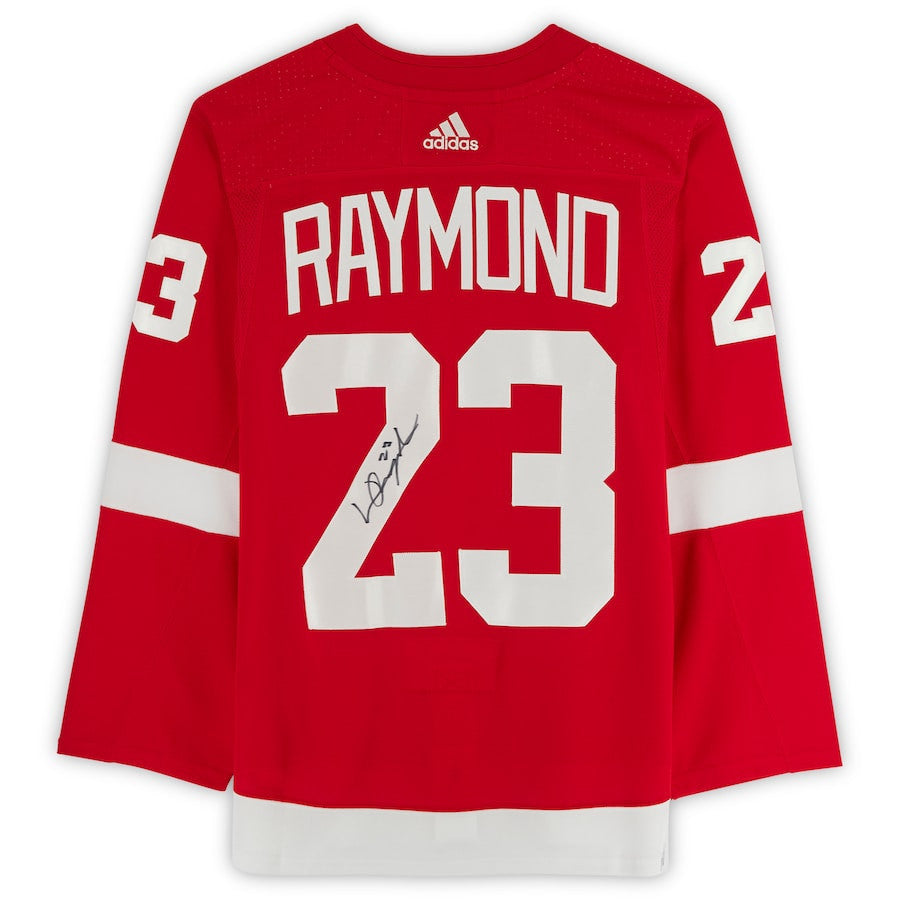 Lucas Raymond 23 Signed Detroit Red Wings Autographed Jersey - Red