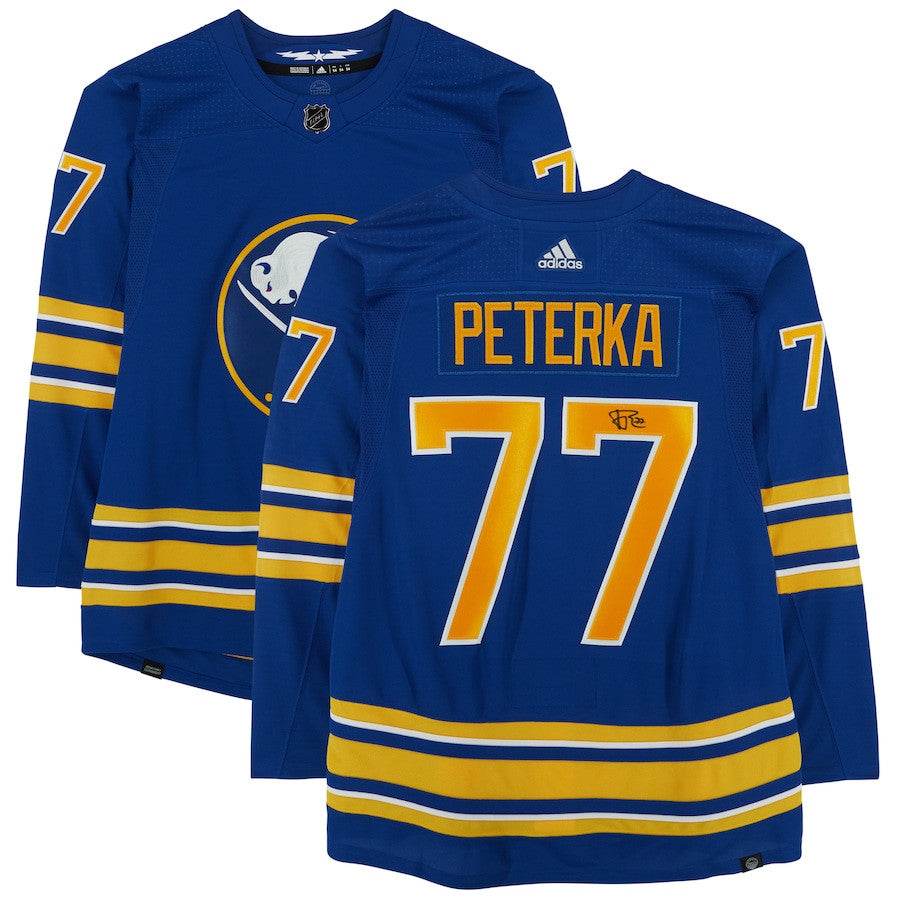 JJ Peterka 77 Signed Buffalo Sabres Autographed Jersey - Blue