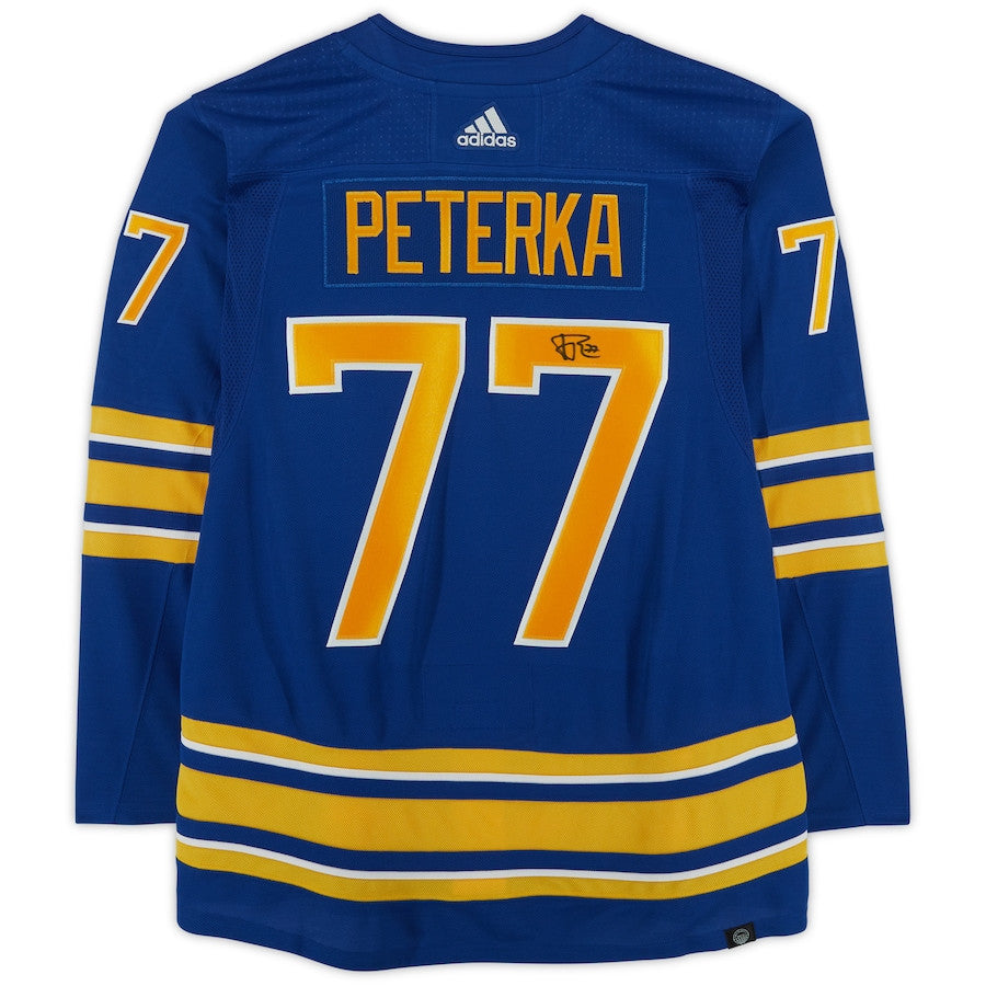JJ Peterka 77 Signed Buffalo Sabres Autographed Jersey - Blue