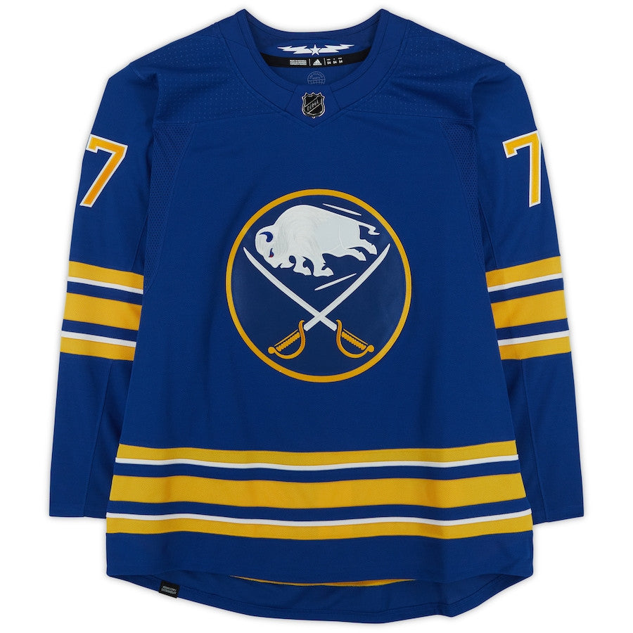 JJ Peterka 77 Signed Buffalo Sabres Autographed Jersey - Blue