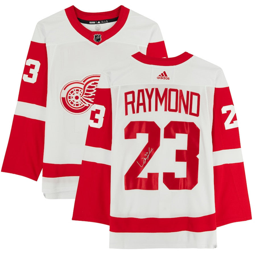 Lucas Raymond 23 Signed Detroit Red Wings Autographed Alternate Jersey - White