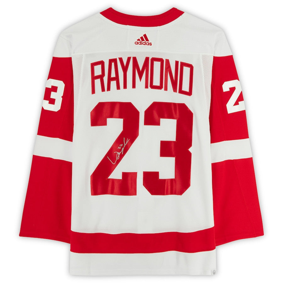 Lucas Raymond 23 Signed Detroit Red Wings Autographed Alternate Jersey - White