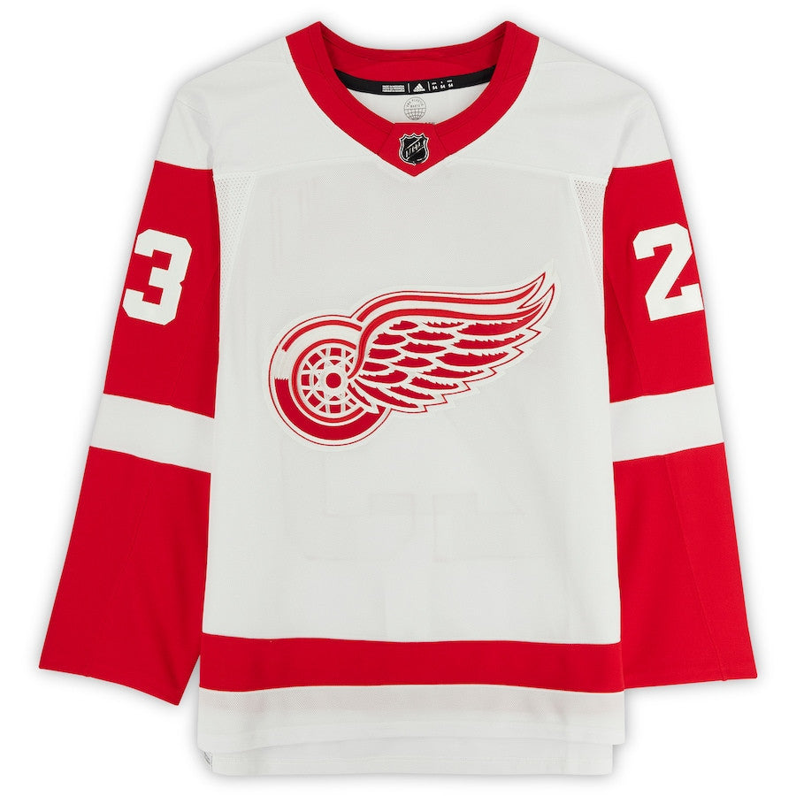 Lucas Raymond 23 Signed Detroit Red Wings Autographed Alternate Jersey - White