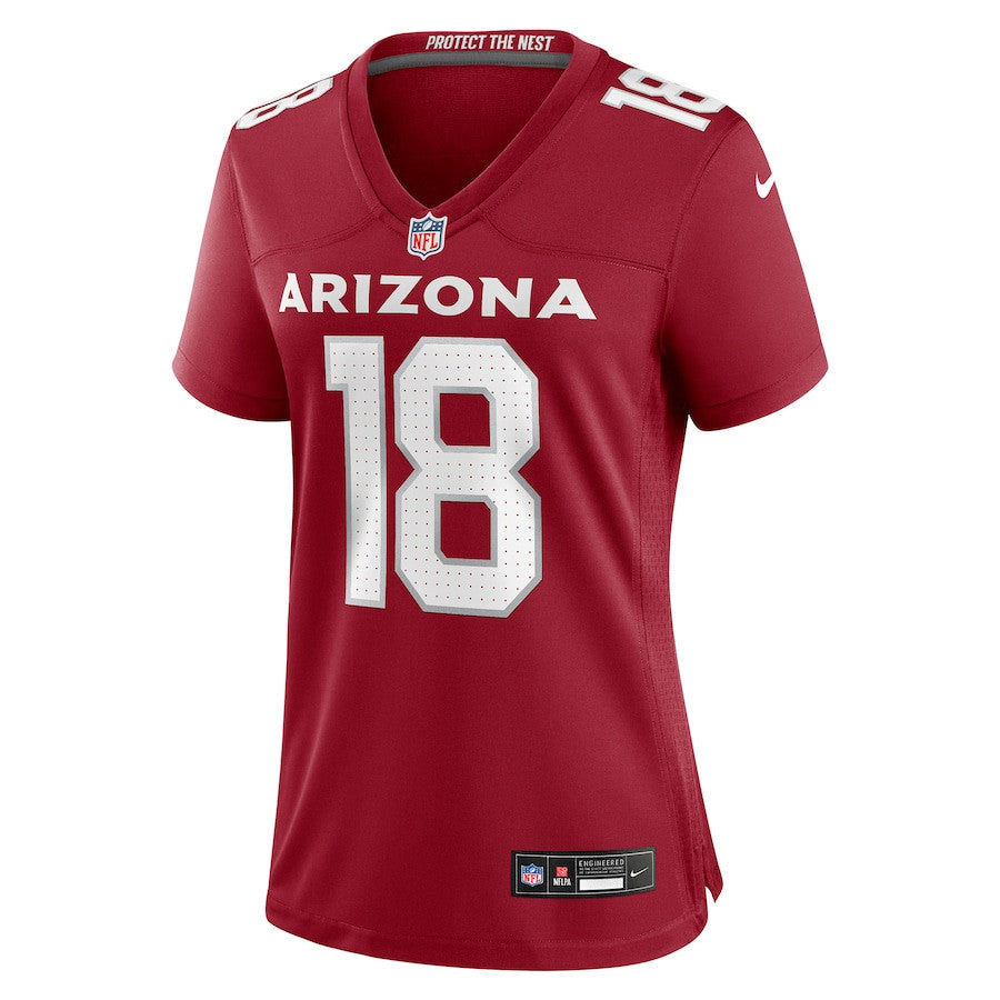 Marvin Harrison Jr. 18 Arizona Cardinals Women's Player Game Jersey - Cardinal