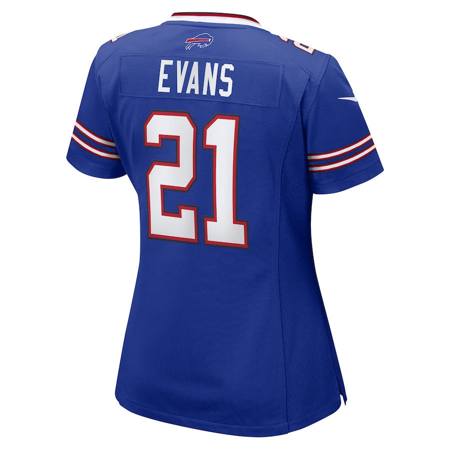 Darrynton Evans 21 Buffalo Bills Women's Team Game Jersey - Royal