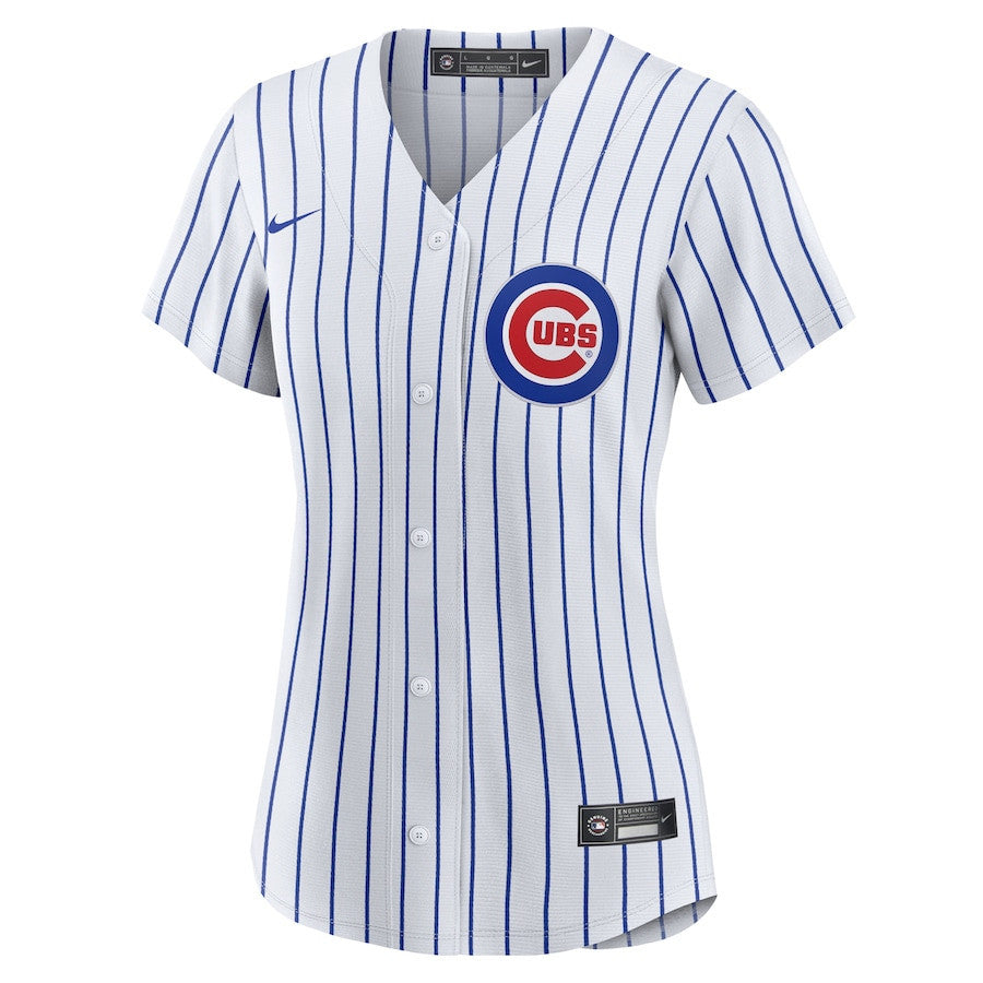 Ian Happ 8 Chicago Cubs Women's Home Jersey - White