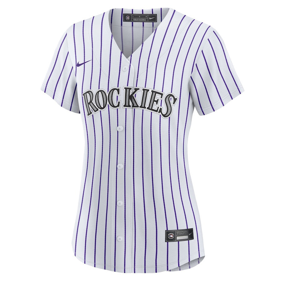 Jacob Stallings 25 Colorado Rockies Home Women Jersey - White