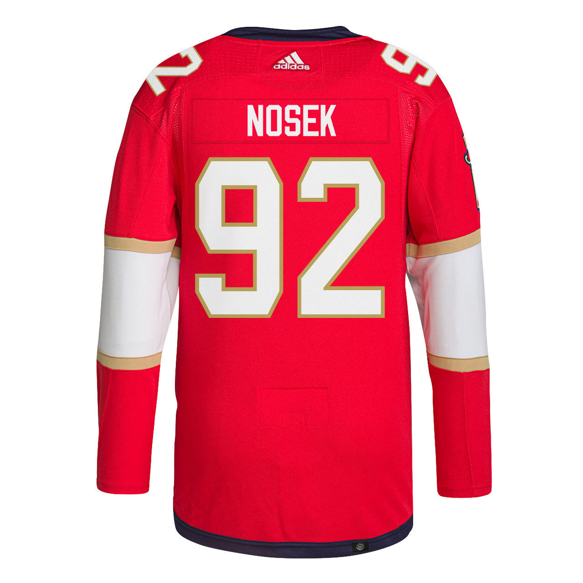 Tomas Nosek 92 Florida Panthers 2025 STANLEY CUP Final Patch Home Men Jersey - Red