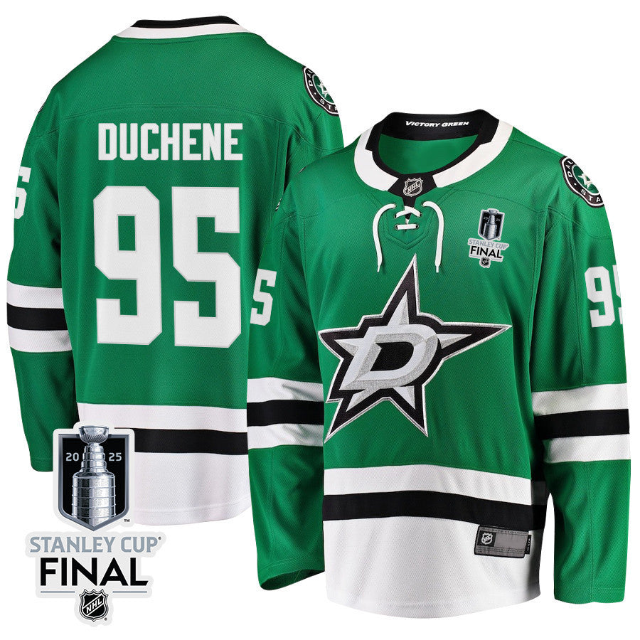 Matt Duchene 95 Dallas Stars 2025 STANLEY CUP Final Patch Home Men Jersey - Black