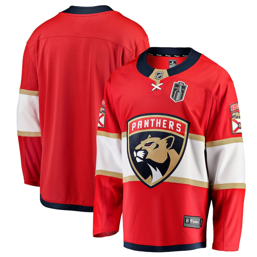 Florida Panthers 2025 Stanley Cup Final Home Breakaway Men Jersey - Red