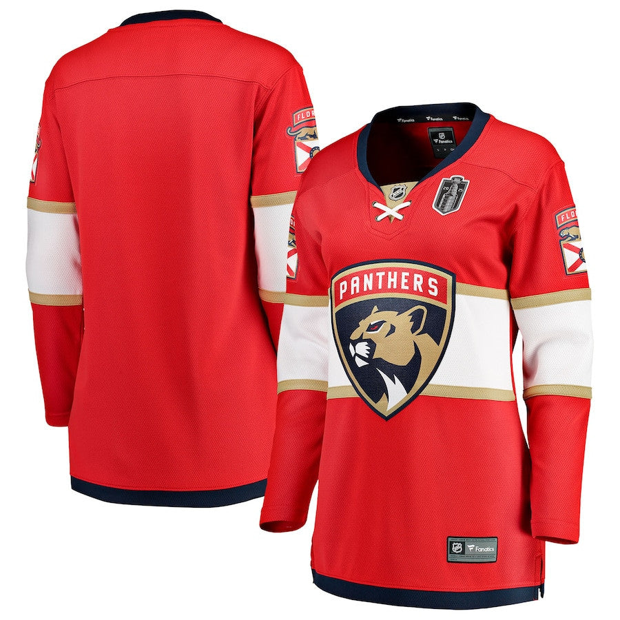 Florida Panthers 2025 Stanley Cup Final Home Breakaway Women Jersey - Red