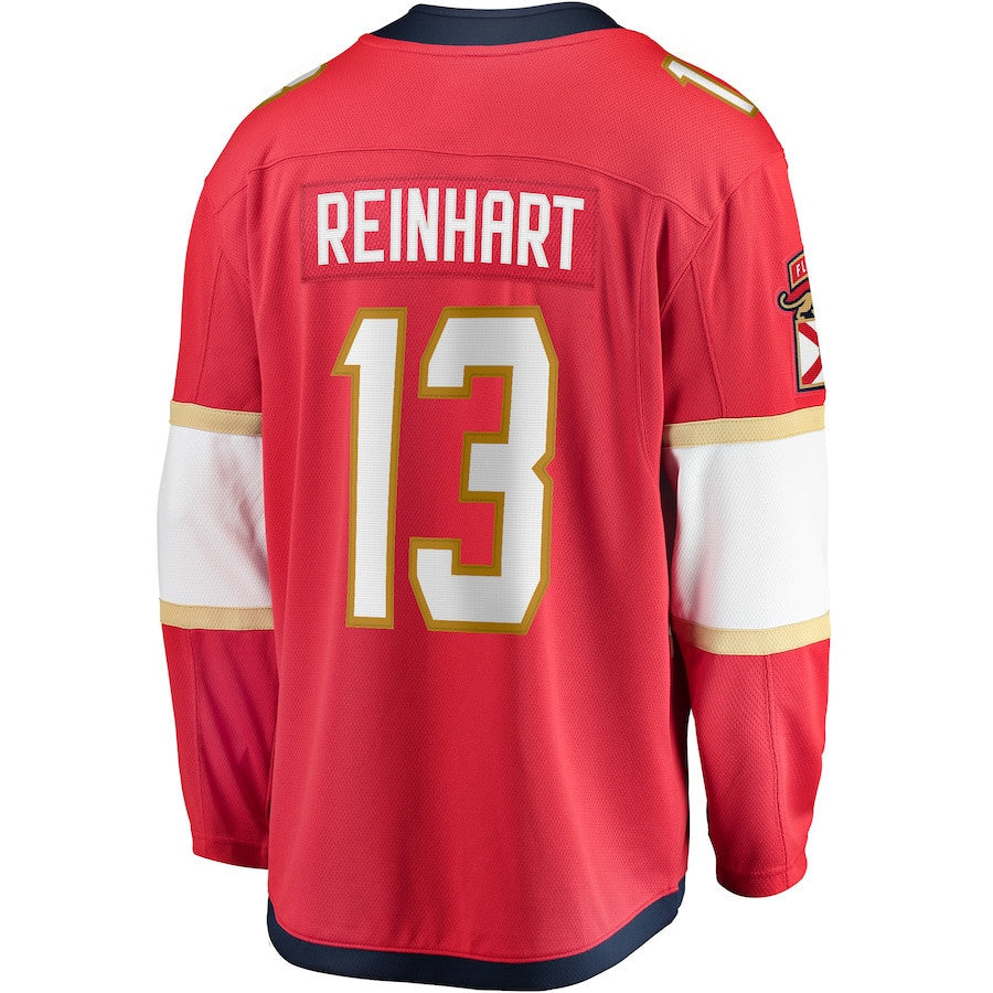 Sam Reinhart 13 Florida Panthers 2025 Breakaway Player Men Jersey - Red
