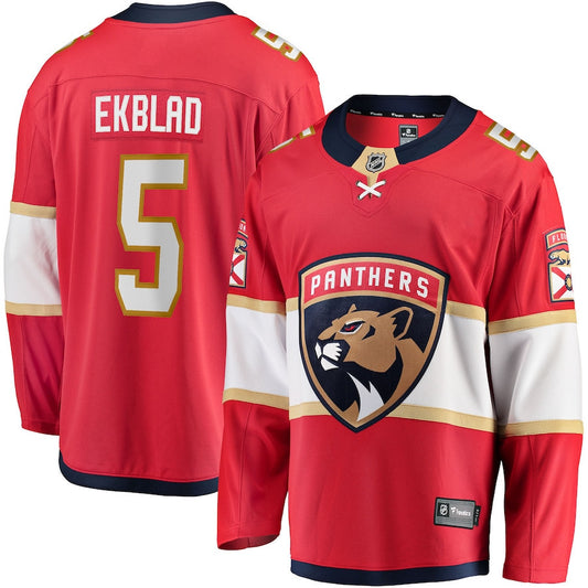 Aaron Ekblad 5 Florida Panthers 2025 Breakaway Player Men Jersey - Red